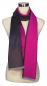 Preview: Scarf Shawl 100% Silk Flannel Pink Lila Anthrazit Dark Grey